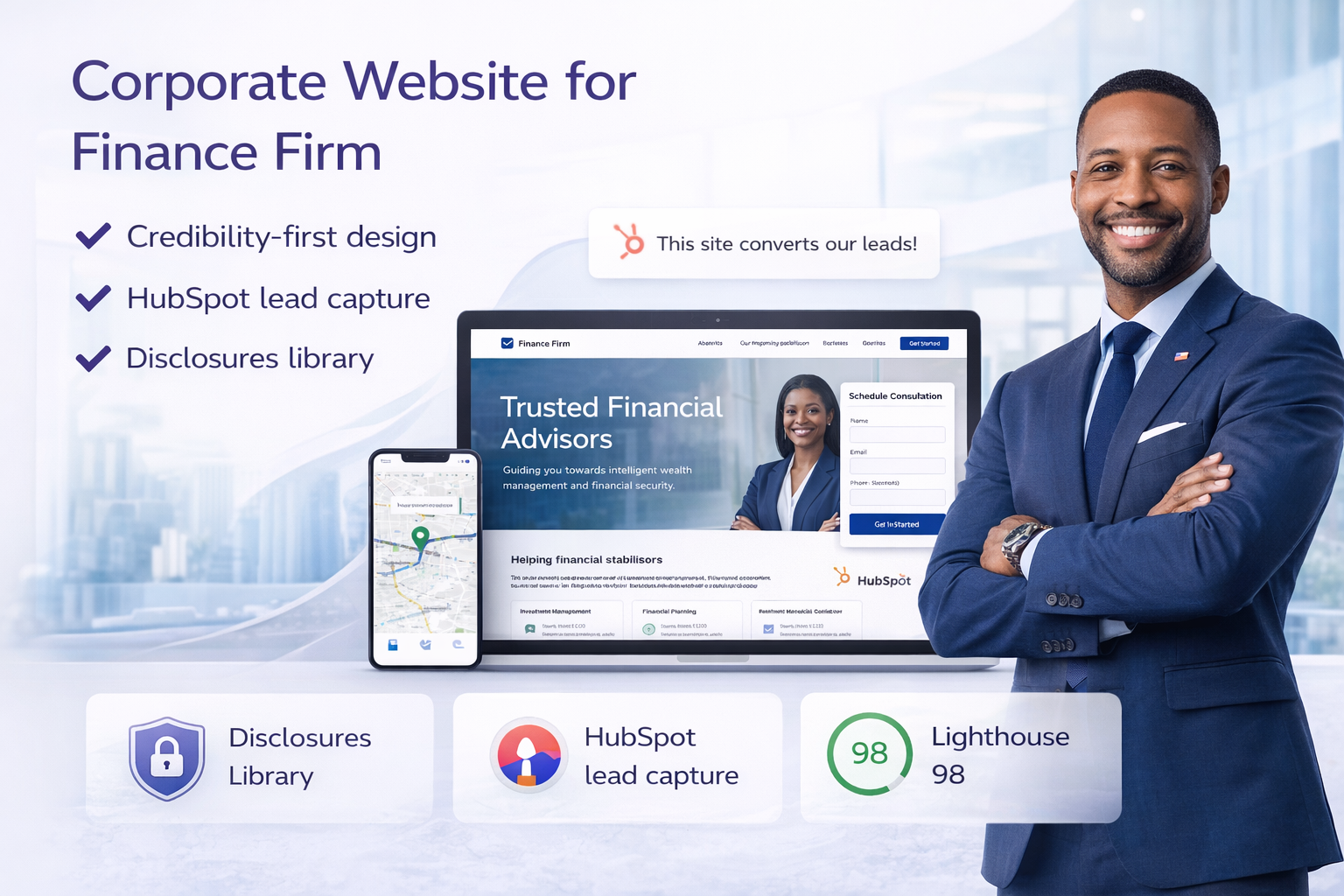 Corporate finance leaders reviewing performance reports