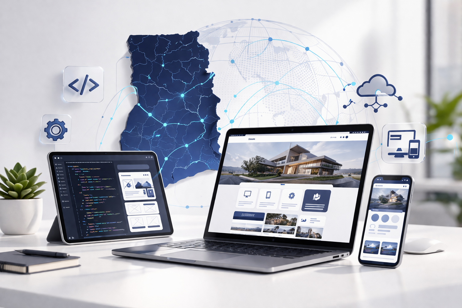 Fast-loading enterprise website